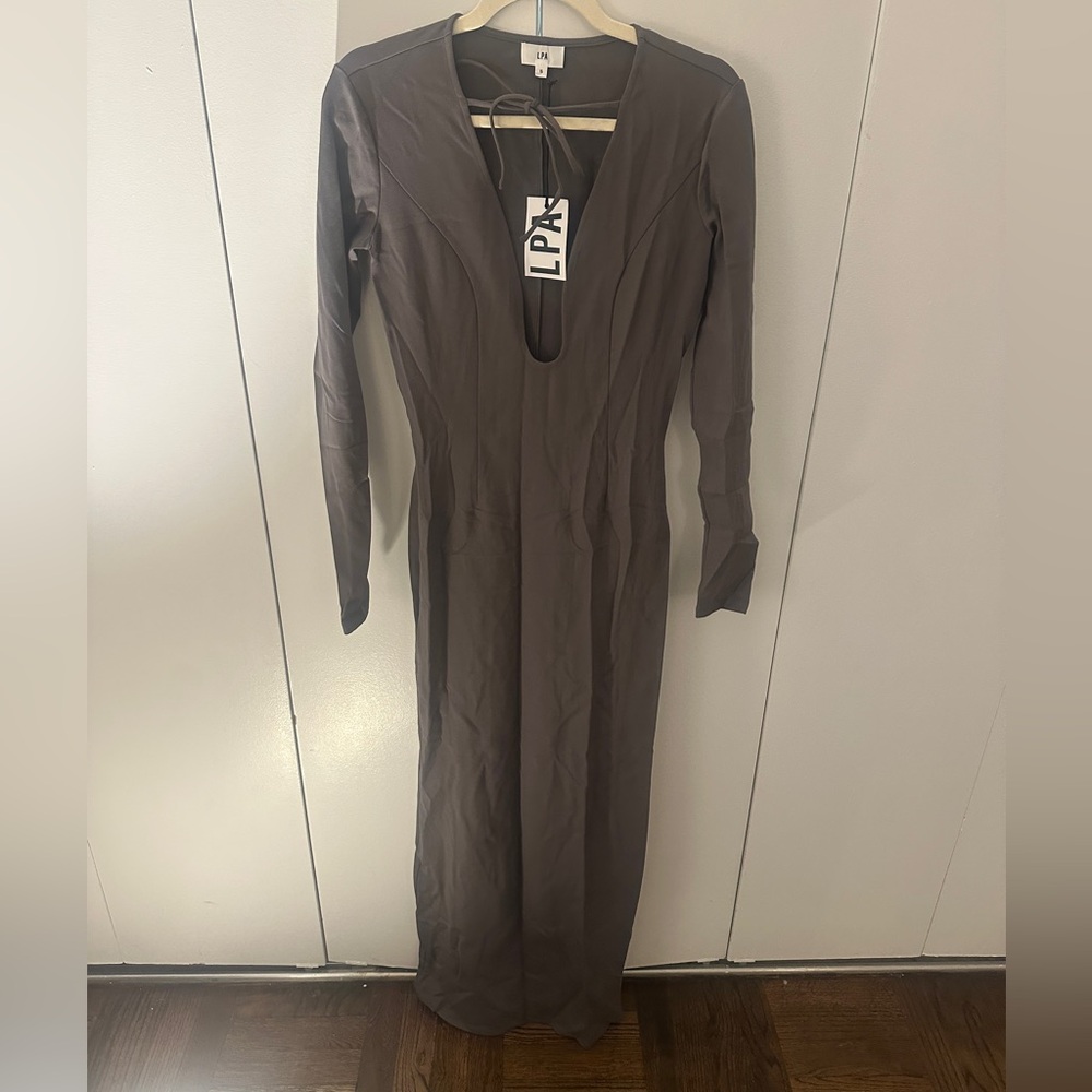 LPA Long Sleeve Maxi Dress